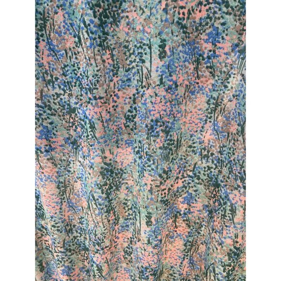 Women's Ava & Viv Pastel Floral Tiered Maxi Dress‎ Flutter Sleeves Plus Size 1X - Picture 10 of 10